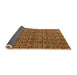 Sideview of Abstract Orange Modern Rug, abs5009org