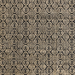 Square Abstract Brown Modern Rug, abs5009