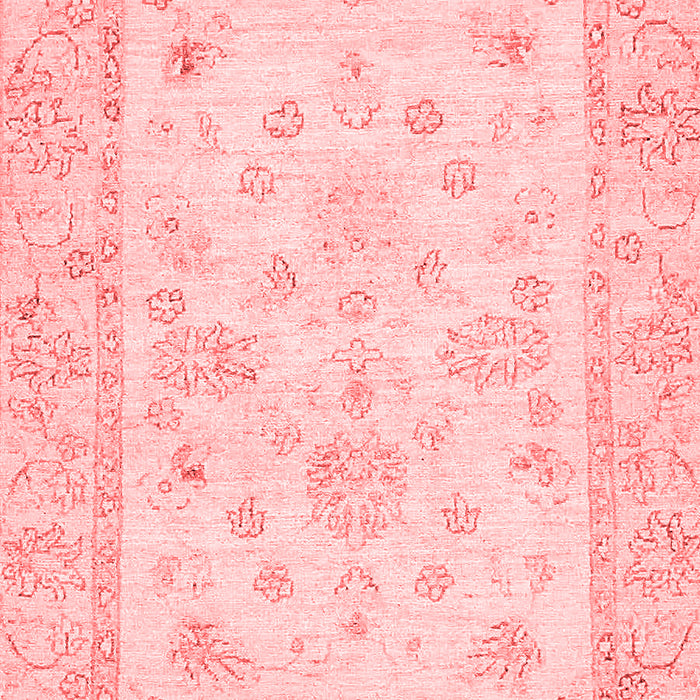 Machine Washable Oriental Red Traditional Rug, wshabs500red