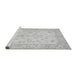 Sideview of Machine Washable Oriental Gray Traditional Rug, wshabs500gry