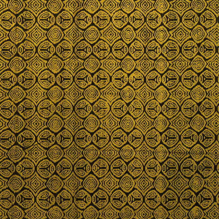 Square Abstract Yellow Modern Rug, abs5010yw