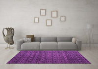 Machine Washable Abstract Purple Modern Rug, wshabs5010pur