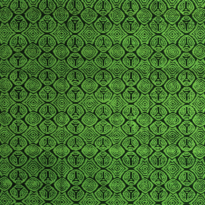 Square Machine Washable Abstract Green Modern Area Rugs, wshabs5010grn
