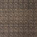 Square Abstract Dark Almond Brown Modern Rug, abs5010