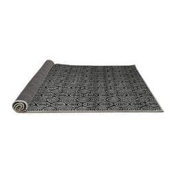 Sideview of Abstract Gray Modern Rug, abs5010gry