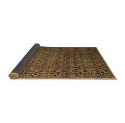 Sideview of Abstract Brown Modern Rug, abs5010brn