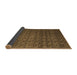 Sideview of Abstract Brown Modern Rug, abs5010brn