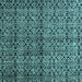 Square Abstract Light Blue Modern Rug, abs5011lblu