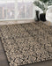 Machine Washable Abstract Brown Sugar Brown Rug in a Family Room, wshabs5011