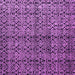 Square Machine Washable Abstract Purple Modern Area Rugs, wshabs5011pur