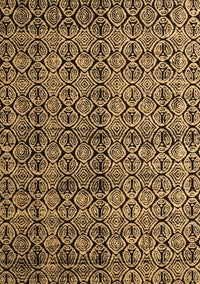 Abstract Brown Modern Rug, abs5011brn