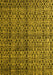 Abstract Yellow Modern Rug, abs5011yw