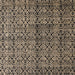 Square Abstract Brown Modern Rug, abs5011