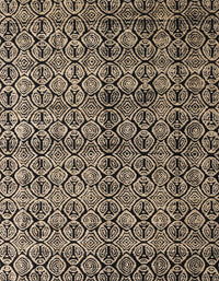 Machine Washable Abstract Brown Sugar Brown Rug, wshabs5011