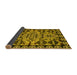 Sideview of Abstract Yellow Modern Rug, abs5012yw