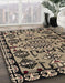 Machine Washable Abstract Brown Sugar Brown Rug in a Family Room, wshabs5012