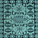 Square Machine Washable Abstract Light Blue Modern Rug, wshabs5012lblu