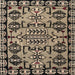 Sideview of Machine Washable Abstract Brown Sugar Brown Rug, wshabs5012