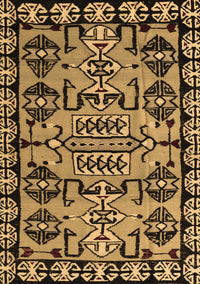 Abstract Brown Modern Rug, abs5012brn