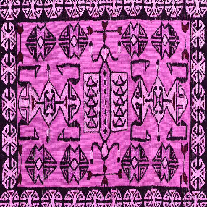 Square Machine Washable Abstract Pink Modern Rug, wshabs5012pnk