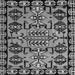 Square Abstract Gray Modern Rug, abs5012gry