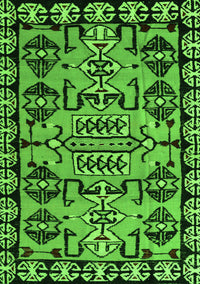 Abstract Green Modern Rug, abs5012grn