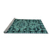 Sideview of Machine Washable Abstract Light Blue Modern Rug, wshabs5012lblu