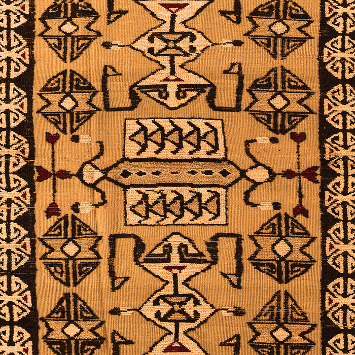 Abstract Orange Modern Rug, abs5012org