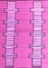 Machine Washable Abstract Pink Modern Rug, wshabs5013pnk