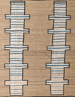 Abstract Brown Modern Rug, abs5013