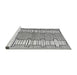 Sideview of Machine Washable Abstract Gray Modern Rug, wshabs5013gry