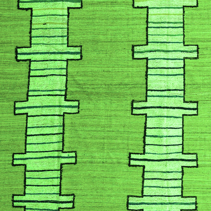 Machine Washable Abstract Green Modern Area Rugs, wshabs5013grn