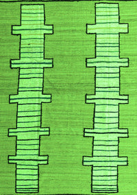 Abstract Green Modern Rug, abs5013grn