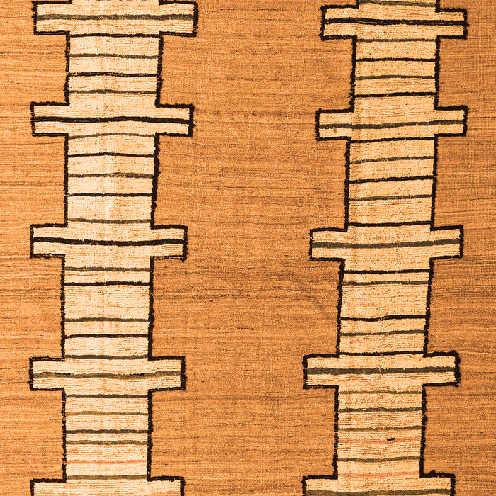 Abstract Orange Modern Rug, abs5013org