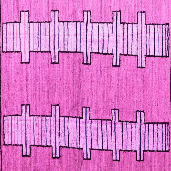 Square Abstract Pink Modern Rug, abs5013pnk