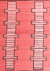 Abstract Red Modern Rug, abs5013red