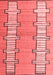 Abstract Red Modern Area Rugs