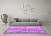 Machine Washable Abstract Purple Modern Area Rugs in a Living Room, wshabs5013pur