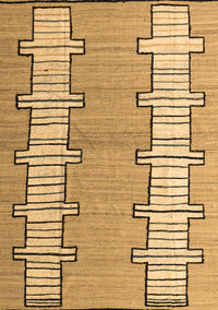 Abstract Brown Modern Rug, abs5013brn