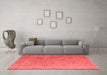 Modern Red Washable Rugs