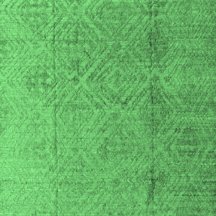Machine Washable Oriental Emerald Green Modern Area Rugs, wshabs5014emgrn