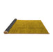 Sideview of Oriental Yellow Modern Rug, abs5014yw