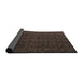 Sideview of Abstract Dark Gold Brown Oriental Rug, abs5015