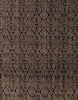 Abstract Dark Gold Brown Oriental Rug, abs5015