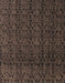 Abstract Dark Gold Brown Oriental Rug, abs5015