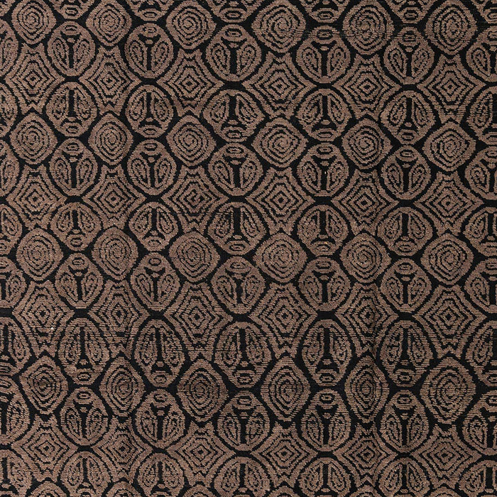 Abstract Dark Gold Brown Oriental Rug, abs5015