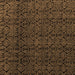 Square Oriental Brown Modern Rug, abs5015brn