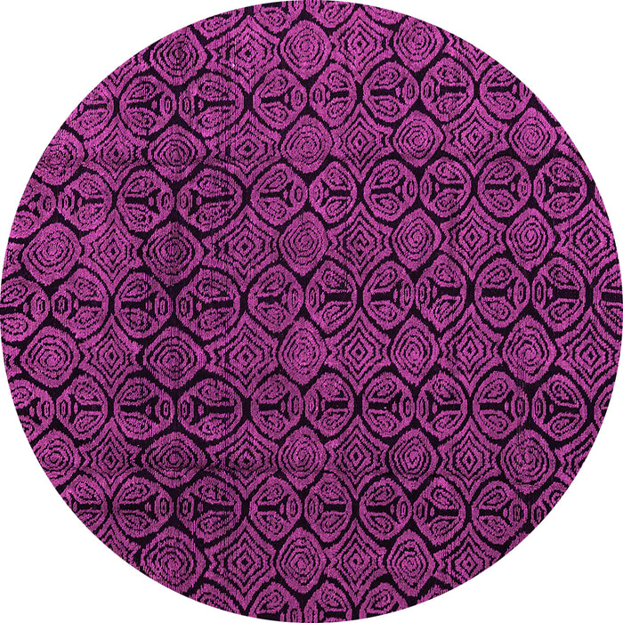 Round Oriental Pink Modern Rug, abs5015pnk