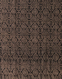 Machine Washable Abstract Dark Gold Brown Rug, wshabs5015