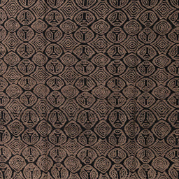 Square Abstract Dark Gold Brown Oriental Rug, abs5015